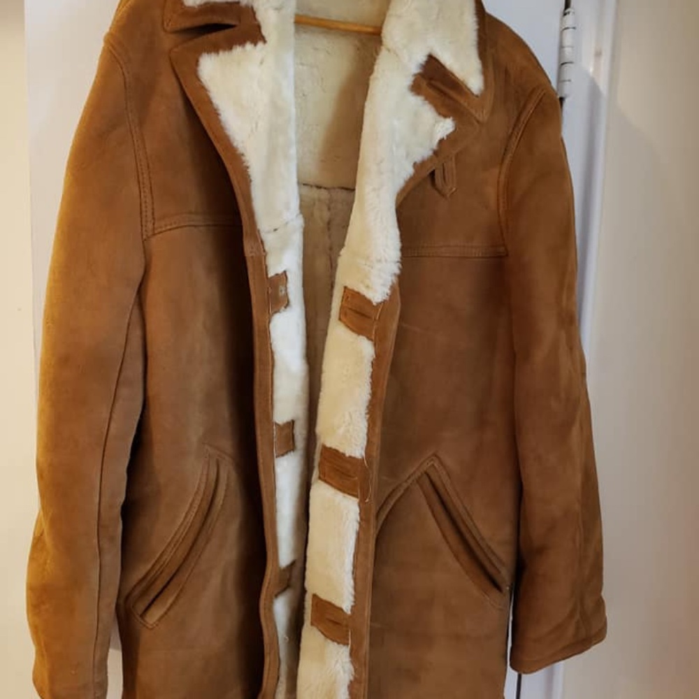 Sawyer of Napa Men Sheepskin Coat. Barely used.